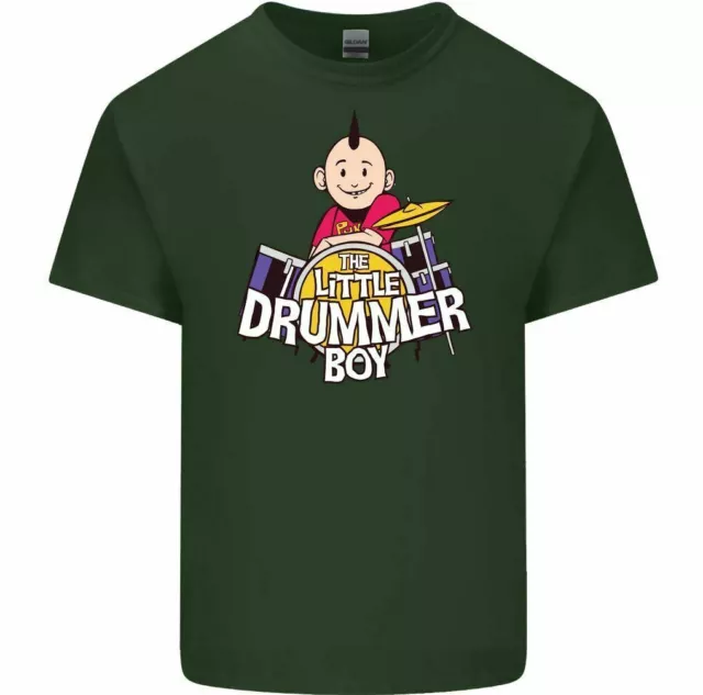 T-shirt divertente da uomo The Little Drummer Boy batteria rock band 5