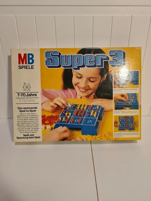 ➞Super 3 MB Spiele 1978 komplett Gesellschaftsspiel ✅