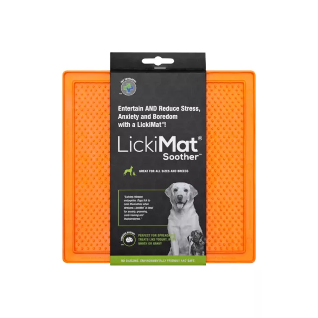 LickiMat Sucette Trp Schleckmatte pour Chiens Orange 20 CM Formation Leckerli 2