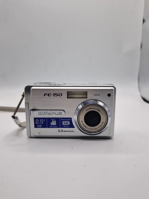 Olympus FE FE-150 5.0MP Digital Camera - Silver Tested