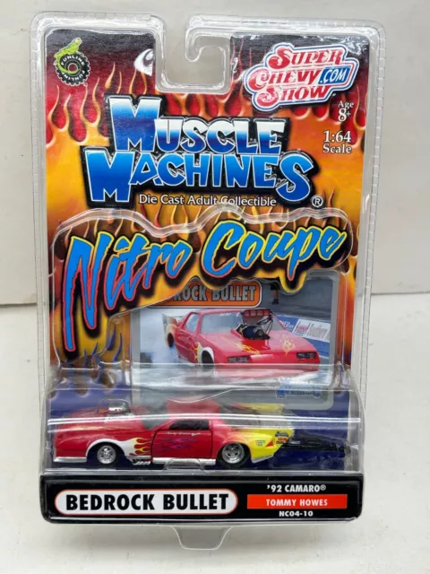 2004 Muscle Machines Nitro Coupe Bedrock Bullet 92 Camaro Tommy Howes New On