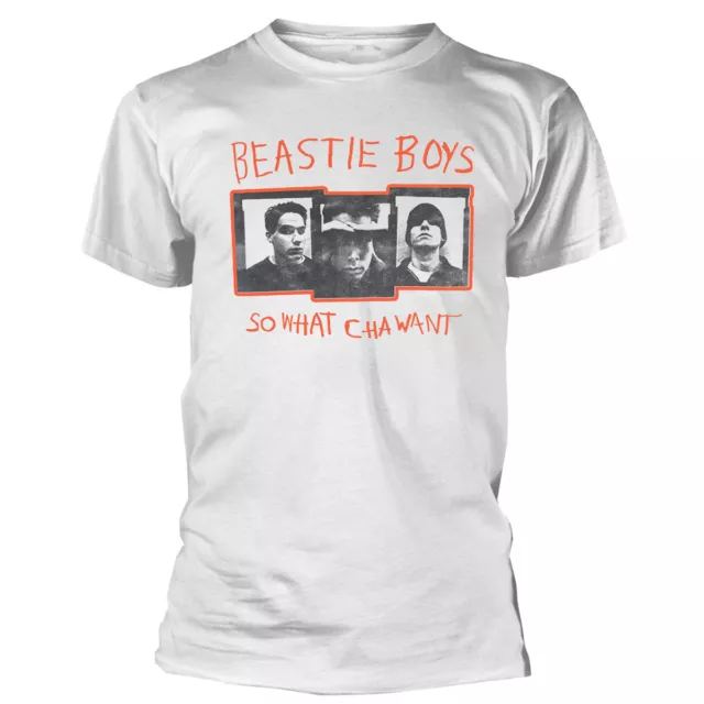 The Beastie Boys 'So What Cha Want'  (Blanc) T-shirt - NOUVEAU ET OFFICIEL!