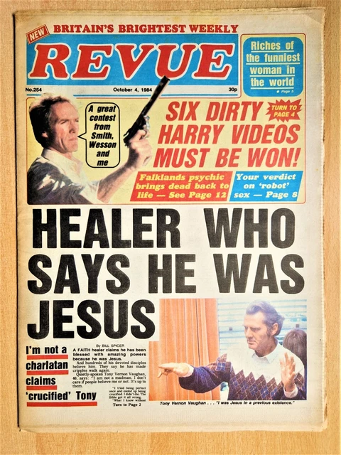 Revue Magazine 4th Oct 1984 Cyndi Lauper Joan Rivers Fiona Sloman Clint Eastwood