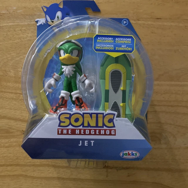 SONIC THE HEDGEHOG Figure JET The Hawk with TypeJ Board 4" JAKKS