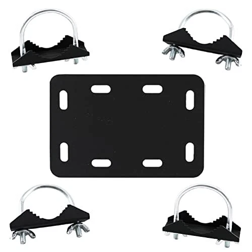 Antenna Mast Crossover Bracket Kit for 1"-2" Pipes-Antenna Mast Clamp Antenna Mast Crossover Bracket Kit for 1"-2" Pipes-Antenna Mast Clamp