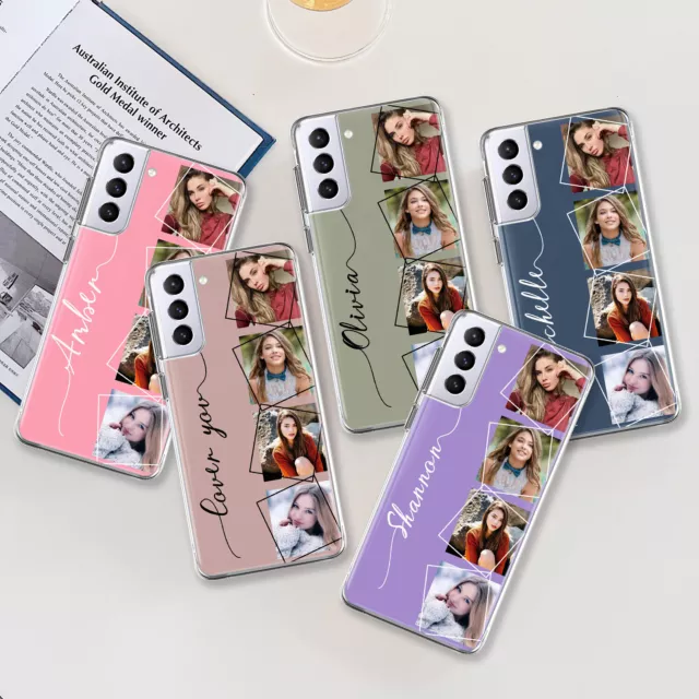 Personalised Photo Soft Phone Case Cover For Samsung Galaxy S23 A04S A34 A14 A54