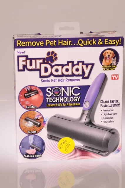 Fur Daddy As Seen On TV Sonic Pet Hair Remover for Dogs/Cats Cordless Reusable