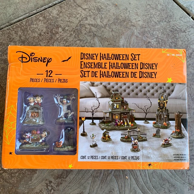 DISNEY HALLOWEEN SET Village Haunted House 12 Piece Ensemble (New