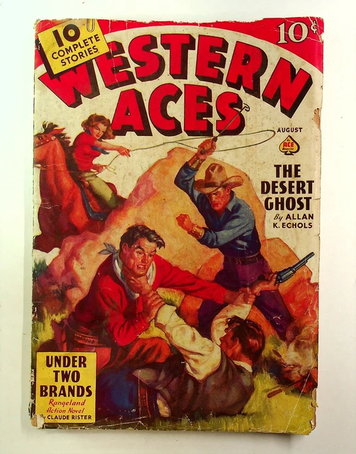 Western Aces Pulp Aug 1938 Vol. 11 #4 FR/GD 1.5