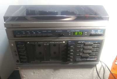 VINTAGE SEARS SR Stereo System AM/FM Radio Phonograph Tape Cassette ...