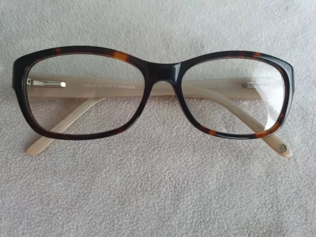 Lipsy 29 brown cat's eye glasses frames. With case. 2