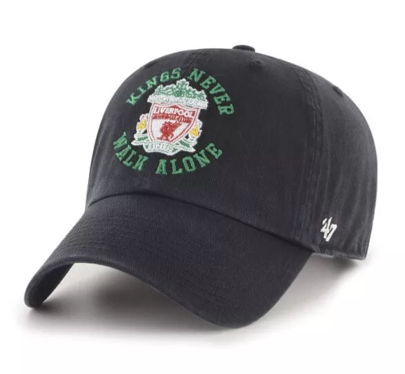 EPL Liverpool FC Champions “Kings Never Walk Alone” ’47 Clean Up Black Hat Cap