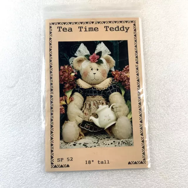 Dianna Marcum Designs Tea Time Teddy 18" Tall, SP52, Vintage, New