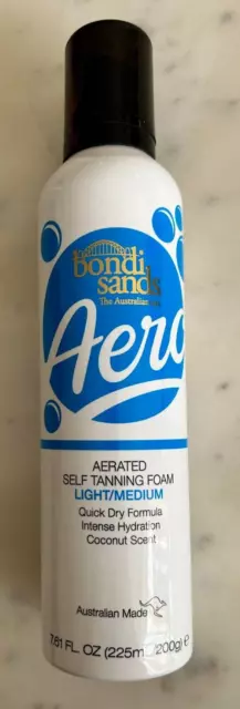 Bondi Sands - Aerated Self Tanning Foam - Light / Medium - Brand New 225Ml