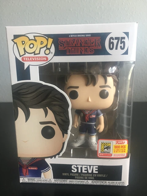 2018 SDCC FUNKO STRANGER THINGS STEVE #675 LE 1800 pcs W 2018 SDCC FUNKO STRANGER THINGS STEVE #675 LE 1800 pcs W