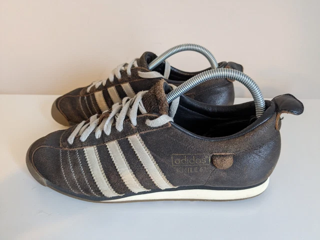 adidas gazelle silver green womens LIKE NEW* Vintage 2013 Adidas Chile 62 Brown UK 7 / EUR 40 2/3  Secondsoles