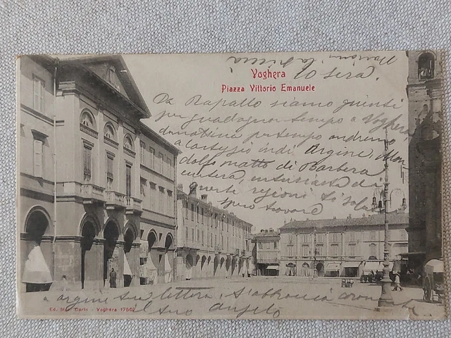 Voghera (Pavia) Piazza Vittorio Emanuele. Viaggiata