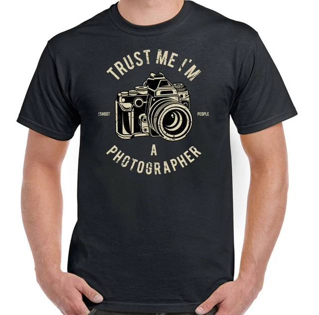 Photography T-Shirt Trust Me I'm A Photographer Mens Funny Camera DSLR Lense