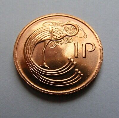 1979 Irish One Penny Coin Old Ireland 1p Superb High Grade From Mint Roll