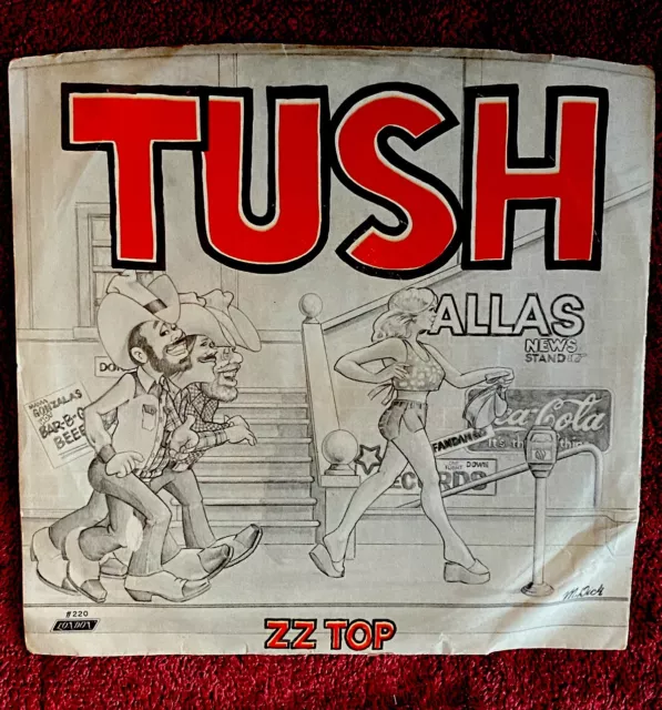 Vintage ZZ Top 7” Vinyl 45 RPM - Tush - 1975 London Records