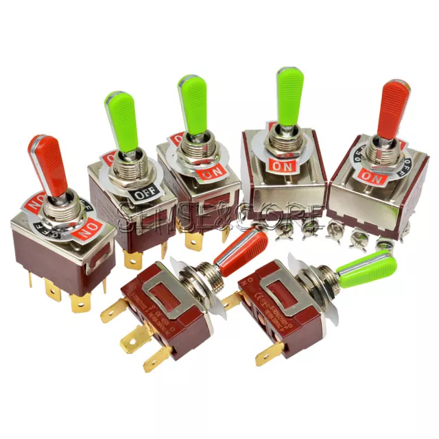1/5/10PCS MTS/E-TEN Mini Toggle Switch 2/3/4/6/9/12Pin 6mm/12mm SPDT/DPDT 250V