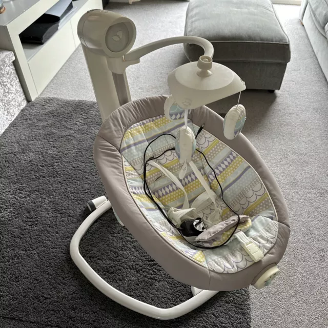 Joie Grey Baby Electric Swing Chair 0-6 Months