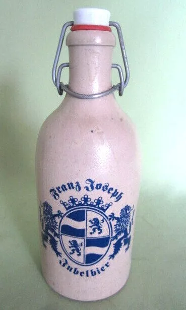 Flasche Bierflasche Steingut Franz Joseph Jubelbier 0,5 l