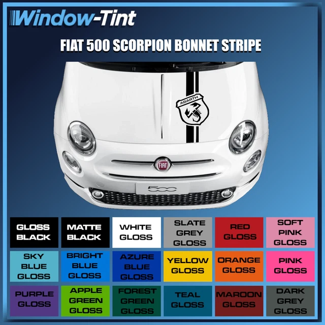 Two-Tone side skirt sticker decals for FIAT 500 595 695 500c ABARTH