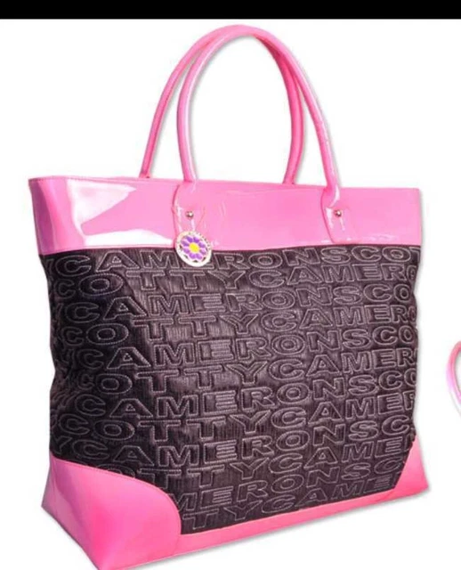 Scotty Cameron Tote Bag My Girl Design Pink w/Mini Bag & Flower Charms [Mint]