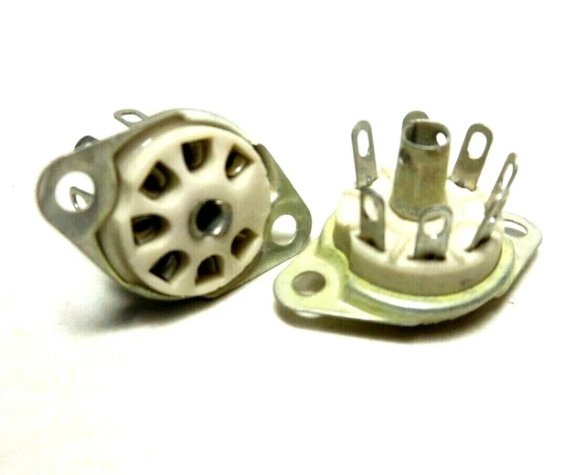 7 Pin Amphenol Ceramic Steatite Miniature Tube Socket B7G NOS Military Spec (x1)