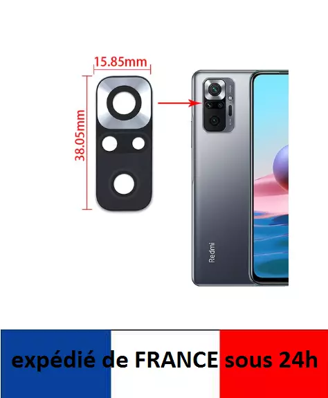 XIAOMI REDMI NOTE 10 PRO Lentille vitre arrière caméra Appareil photo verre