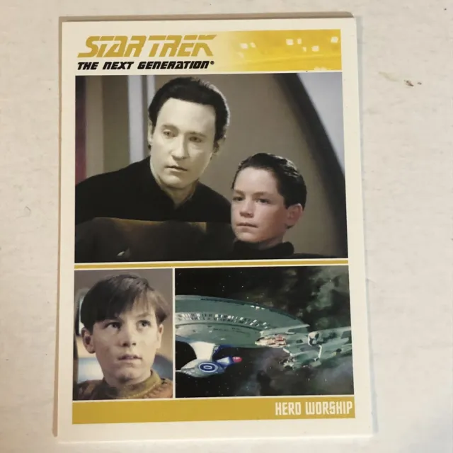 Star Trek The Next Generation Trading Card #110 Hero Worship Data Brent Spinner