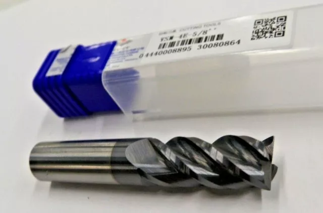 5/8" SOLID CARBIDE VARIABLE HELIX ALTiN COATED END MILL, ZCC-C, VSM-4E-5/8  C175 2