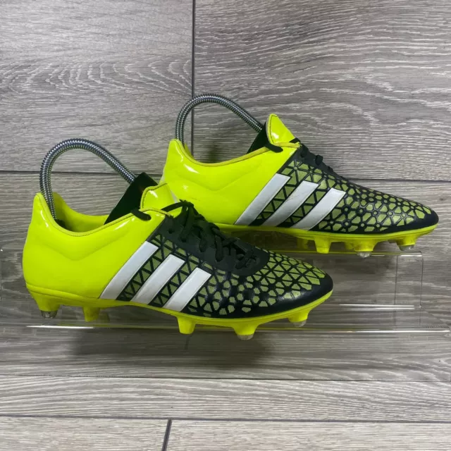 Mens Adidas Ace 15.1 Sg Football Soccer Moulded Studs Boots Black Yellow Uk  7 £29.99 - Picclick Uk