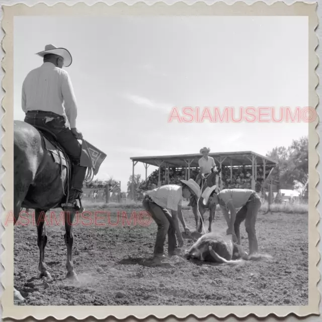 50s CROW TRIBE BIG HORN COUNTY MONTANA AGENCY HORSE RODEO VINTAGE USA Photo 8696