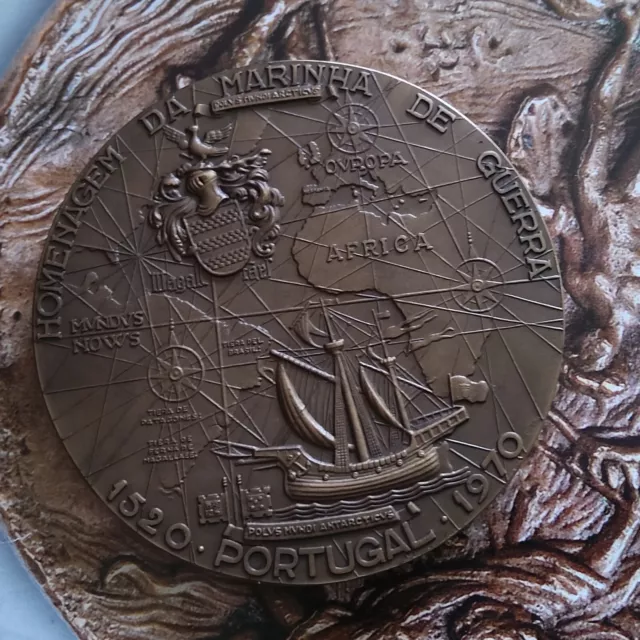 29324# bronze medal of Ferdinand Magellanus/naval warfare/discoveries, RARE