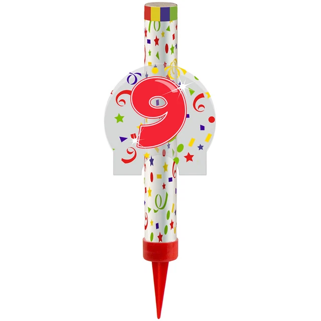 Fontana per torta fontana compleanno fontana di ghiaccio con numero 9 fontana camera decorazione torta