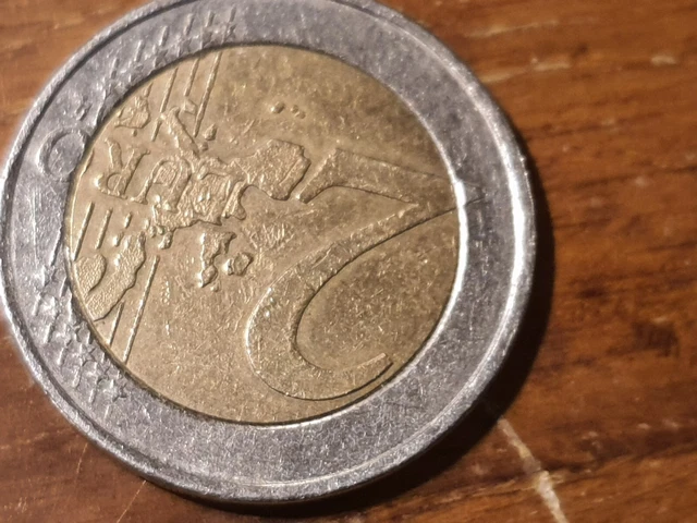PIÈCE DE 2 euros Allemand 2002 Aigle Fédérale faute de frappe" Très