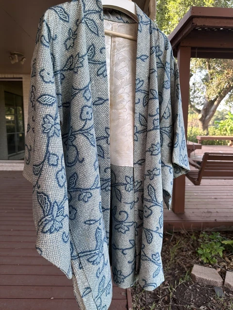 Japanese silk kimono jacket Haori