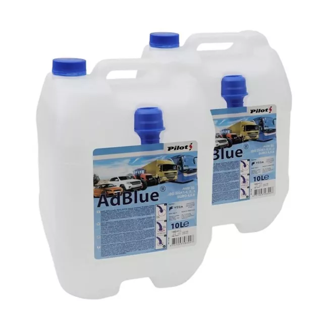 20 Lt Adblue Vega Additivo Gas Di Scarico Motori Diesel Con Tubo Di Riempimento