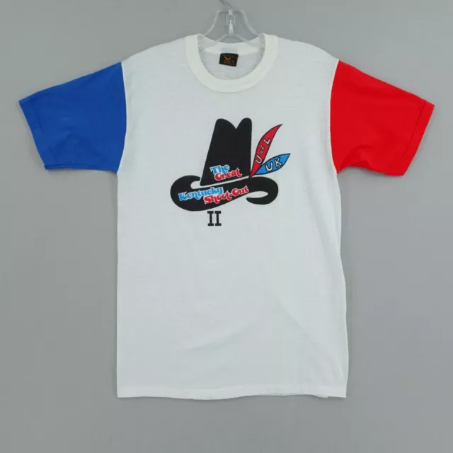 Vintage 80s Shirt Size M Great Kentucky Shoot Out Wildcats Louisville Cardinals