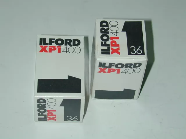 2 ILFORD noir et blanc XP1 400asa 135/36 poses FILM PELLICULE périmé 1984