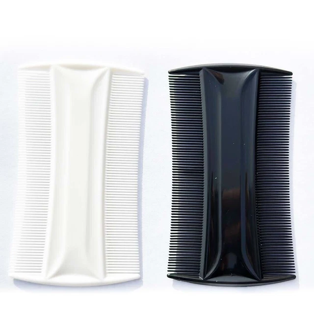 Black and White Colour Double Sided Nit Combs for Head Lice Detection UK FAST