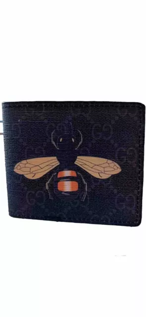 Gucci Wallet GG Supreme Bee  Black