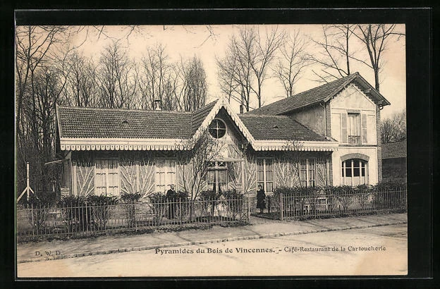 CPA Pyramids du Bois de Vincennes, Café-Restaurant de la Cartoucherie