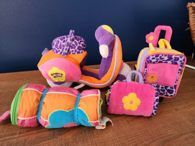 Groovy Girls Lot - Manhattan Toy Co includes SCOOTER, SLEEPING BAG, LUGGAGE SET