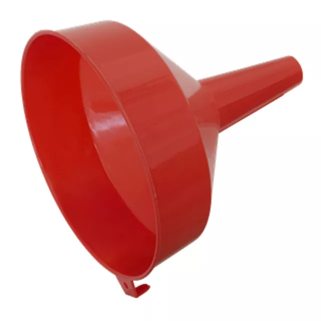 Sealey Funnel Small Economy Polyethylene Red Ø190mm Fixed Spout F2E 