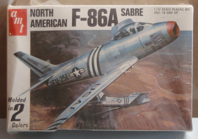 F-86A Saber 1/72  model plane Sealed never opened    AMT