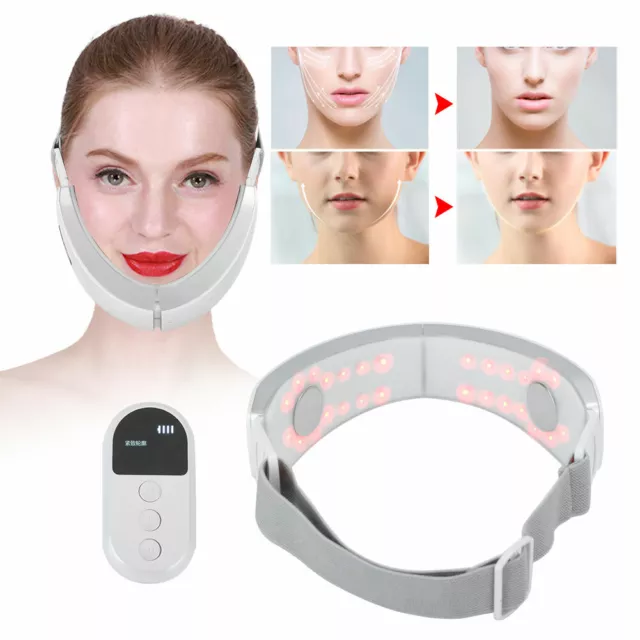 Facial Lifting Slimming V-Face Belt Machine LED Therapy Face Massage Photon