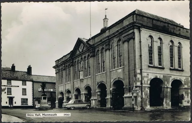 Postcard. 1962. Shire Hall, Monmouth.  (with message)..